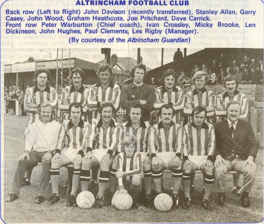 Altrincham Football Team from England